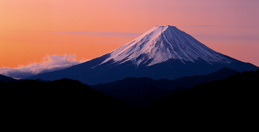 柳沢峠から望む富士